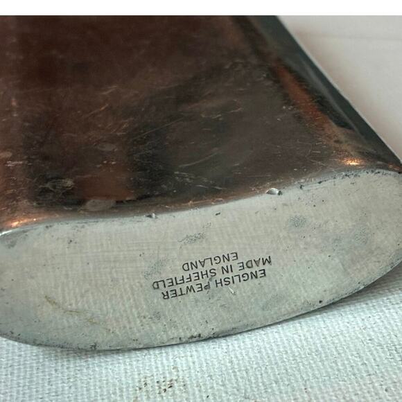 Vintage Pewter Golf Flask – Sheffield England Barware - Picture 3 of 4